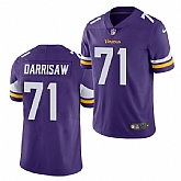 Nike Vikings 71 Christian Darrisaw Purple 2021 Draft Vapor Limited Jersey Dzhi,baseball caps,new era cap wholesale,wholesale hats